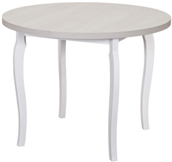 Круглый белый стол на фигурных ножках STM-74259
